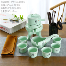 Coarse Pottery Semi Automatic Sloth home Gongfu Tea Tea Suit Ceramic Purple Sand Tea Cup Tea Cup Chinese Creative Stone Mill