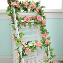 New products Big Rose Vine Wine Interior Decoration Flower and Vineyard Air conditioning Pipeline Balcony Decoration