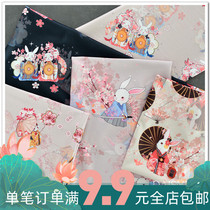 Fabric imitation fragrant cloud yarn fabric digital printing skirt cheongsam Hanfu clothing handmade DIY mouth gold bag and wind