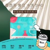 Gather Taste Coffee) Mexican Elephant Bean washed to handle SHG Fresh baking boutique coffee beans 120g Grindable