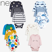 Spot UK Next baby cotton long sleeve triangle Ha clothes baby Jersey baby Jersey clothes