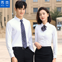 Show class (Jincai Holdings)white shirt long-sleeved short-sleeved tooling overalls Autumn slim-fit