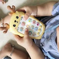 Tmall shop original high quality baby can bite tooth simulation mobile phone phone music story early education educational toy 3-6 12-month