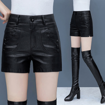 Panties shorts 2022 Fashion Boots Shorts Direct Bowl Pants Winter Black PU Leather Pants worn outside