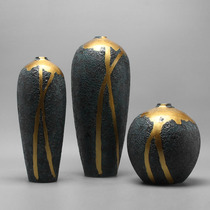 New Chinese Classical Creative Ceramic Scales Storage Jar Handicraft Pendulum-like Kitchen-style Guan Guan TV Cabinet Adornment