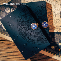 (Small cartridge spot) WILLINGHORSE twelve constellations couple hand tent gift notebook gift A5