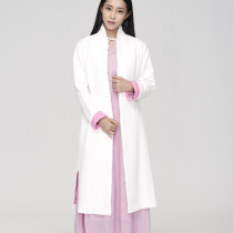 Ciyuan original Chinese style jacket autumn and winter new double layer plus cotton mid-length trench coat coat 30821
