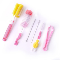 Wash the bottle brush cleaning and brush pack baby with 360 degree rotating brush cleaning the clamp and straw the paste sponge bottle