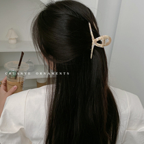 Chuanye bright face acetic acid grab clip female Japanese Korean temperament hairclip back of the head Net Red new clip headgear shark clip