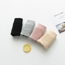 Day Single Postpartum Pure Cotton Crotch Seamless Warm Palace Mid Waist Triangle Pants Honeycomb massage granules No-marks Hip Close-up underpants