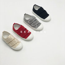 Spot japan ASAHI kindergarten shoes Velcro children canvas shoes made in japan