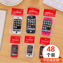 Cartoon cute eraser mobile phone modeling creative stationery Image skin reward primary school students Christmas gift prizes wholesale