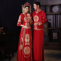 Show and Bride Groom Groom 2022 New Chinese Wedding Dresses Wedding Gown Men And Women Suits Chinese Style Couples Wedding Dresses