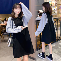 Pregnant woman Autumn Fashion Suite Fashion style High feeling New Chinese New Year clothes Damp Spicy Mother Personality Spring and Autumn Pregnant Woman Dress Dress