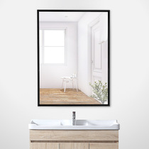 Bathroom mirror non-punching toilet toilet toilet wall Wall washbasin mirror wall