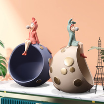 Young girls heart creative entrance to the family The key to contain the Nordic light and luxurious living room Qiao relocating New Years New Year gifts