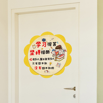 Childrens Room Adornment Motivashi Learning Signs Wall Stickers Boy Book Room Door Stickler for ugly wall stickler Self-adhesive