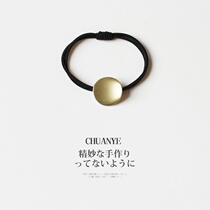 Cold wind hair rope alloy round head rope temperament Hairband simple personality female line tie hair band cute hair accessories