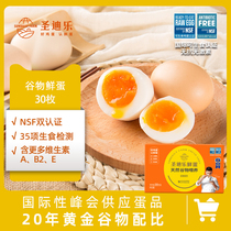 St. Dele Village cereal eggs fresh eggs whole box can be raw raw sterile egg egg gift box 30 pieces Shunfeng