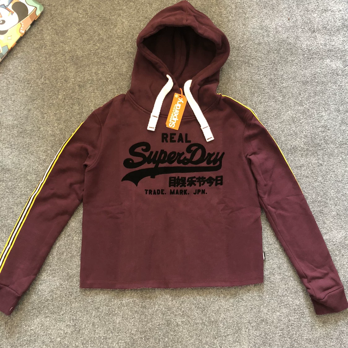 Superdry, теплая демисезонная толстовка с капюшоном, этнический стиль, свободный крой