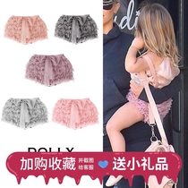Dutch dolly chiffon shorts girls shorts summer thin tutu pants skirt princess dress gauze baby baby