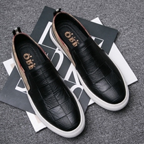 Lefu Shoes Mens Spring A Foot Pedal Sloth Shoes Mens Flat Bottom Shoes Han Edition Youth Gwen Trend Casual Shoes Mens Shoes