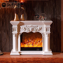 Eurostyle Fireplace Decoration Cabinet TV Cabinet Living-room Solid Wood Fireplace Core Emulation Fire Electric Subfireplace Frame Home Fireplace Cabinet