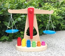 Montessori teaching aids Balance training Montessori early education 234-year-old infant childrens toy clown balance scale