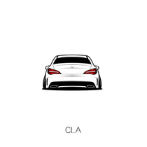 Suitable for Mercedes-Benz CLA low-lying car scratch model stickers car friends will Personalized car stickers customized HF