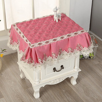 European bedside table cloth simple modern bedside table cover multi-purpose scarf bedroom dirty cloth lace dust cover
