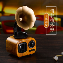 Sansui Shanshui T35 retro Bluetooth speaker Wireless mini small sound Cute Gramophone Portable home heavy subwoofer Car mobile phone computer small card player