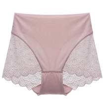 Underpants women Summer thin breathable cotton antibacterial high waist abdomen no trace underwear women lace waist