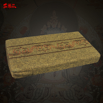 Zhuang Yan Pi Buddhist supplies thick meditation pad futon brown silk kowtow cushion new home Buddha pad