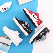 Childrens board shoes 2021 Chunqiu low help magic sticker casual shoes Han version Tide Boy Girl 100 Hitch Sports Single Shoes