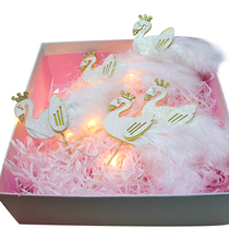 Cake baking supplies White Swan plug-in girl heart ins Wind party beautiful with feather wings Swan