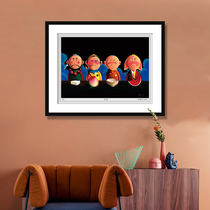 Searcher X Chen Jianzhou restaurant decoration painting living room creative gift hanging painting Night Banquet limited signature prints