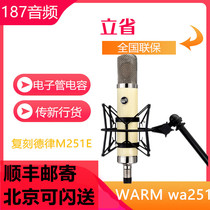 Warm Audio WA-251 large vibrating membrane multi pointing to electronic tube wired human acoustic capacitive microphone 