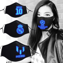 Fluorescent mask Male winter C Roof 7 Real Madrid Macy Barcelona Warm Riding Sports Luminous Korean version of sunscreen female mask