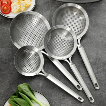 304 stainless steel leaking spoon Home Kitchen Big filter spoonful of dumplings Noodle Spoon Fried Net Drain