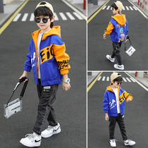 Childrens clothing boy jacket autumn clothing 2021 new spring and autumn boys baseball uniform jacket childrens foreign style coat tide
