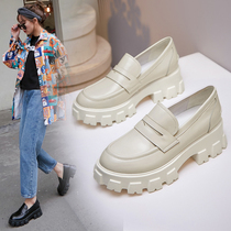 Shoes 2022 new female dermis European side with a foot pedal sloth single shoe Footwear Thick Bottom Lefu Shoes Little Leather Shoes