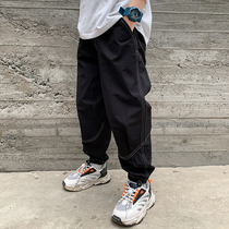 Boy pants childrens casual pants 2021 new autumn trousers big boy boy spring and autumn clothes handsome tide