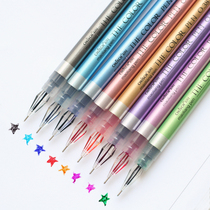 Korean stationery creative signature pen THE COLOR PEN cool colorful water-based gel pen 0 38mm 8 colors