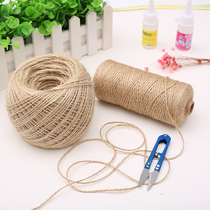 diy handmade jut rope retro decorative thickness hemp rope hanging card photo hemp rope packaging bundled rope