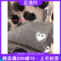 Japan Kawakubo Ling CDG play wool cardigan Lady m knitwear cardigan women