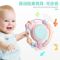 Hand clap drum rattle beading early education puzzle multifunctional music beat drum 0-1-1-3 year old baby baby toy