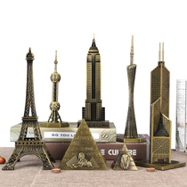 Eiffel Tower ornaments room home wine cabinet bar clothing store decorations American retro model crafts