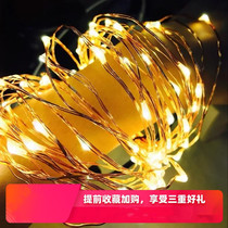 Copper wire stars waterproof lights flashing lights string lights full of stars Net red DIY creative layout mini decorative small bulbs