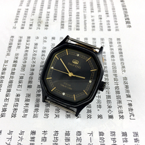 Original loaded Tianjin Everest Tianjin Everest Black Crust Black Surface Manual Mechanical Diameter 34 mm SEND WATCH STRAP