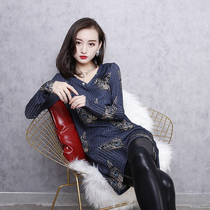 European Standing Spring Dress Womens Clothing 2020 New European Stock Tide 100 Hitch Long Sleeves T-Shirt Woman Pure Cotton Foreign Air Fashion